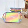 Arco-íris Popit Push Bubble Portable Silicone Case para Apple iPad Pro Ar Mini Autism Sensory Fidget Fidget Stand Cobertura