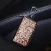 Dekoracje wnętrz uniwersalne bling samochód klucz logawek ochrona ochrony Porta Chaves torebka Chave funta llave akcesoria dla kobiety