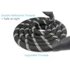 犬の襟のリーシュYfashion strong leash climbing Rope Reflective Thread Design Night Safe Pet Chain Padded Handle269z