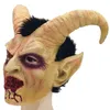 Dark Lucifer Cosplay Mask Halloween Party Horror Masked Ball Masks för Båda Män Kvinnor Latex Mascherine Jun1663ke