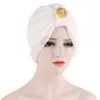 Kepahoo Hidżabu Muzułmańskie Turbany Dla Kobiet Wygodne Damskie Damskie Headscarf Hat Alloy Diament Kwadratowa czapka z podszewką Mesh Hind Indian Hat