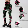 Ins mode workout leggings voor vrouwen hoge taille push up legging camouflage gedrukt vrouwelijke fitness broek casual broek 210925