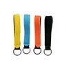 Einfarbige Neopren-Armband-Schlüsselanhänger, Umhängeband, geteilter Ringschlüssel, C1105793