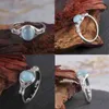 Finger Rings Charm Moonstone Rings Victorian Style Round Female Ring Fashion Jewelry Gift For Wife Women Party S4i7 G1125