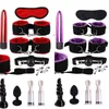 NXY SM Sex Volwassen speelgoed Vrdios-Juego de Bondage BDSM Para Mujer, Esposas, Consolador, Vibrador, Tapn Anaal, Ltigo, Juegos ESCLAVO, Sexuales, Kits 1220