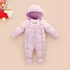 Kış çocuklar için ceket tulum erkek bebek parka ceket giyim kız aşağı kayak snowsuit çocuk tulum H0909