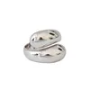 Anelli a grappolo XIHA Anello in vero argento sterling 925 Doppia goccia d'acqua Grande oro regolabile per le donne Gioielli punk robusti3903105