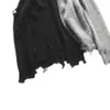 가을 겨울 남자 찢어진 구멍 패치 워크 대형 니트 스웨터 불규칙한 디자인 힙합 펑크 니트 여성 빈티지 풀오버 210909