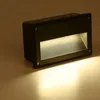 Luminárias de parede ao ar livre Luzes de passo embutidas Luz de escada à prova d'água Escada embutida Lâmpada LED de canto interno