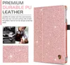 iPad Mini 4 Case, Slim Lightweight PU Leather Glitter Stand Smart Flip Folio Case Pokrywa z automatyczną funkcją uśpienia / obudzeniem (7,9 cala)