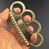 Strong Metal Fight Brass Knuckle Duster Four Finger Martial Arts Fighting Iron Fist Ring Hands Clasp Hand Support Bodybuilding Boxing Pocket EDC Tool