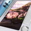 Büyük Oyun Mouse Pad XXL Bilgisayar Mousepad PC Gamer Mouse Mat Dizüstü Mausepad Demon Slayer Kamado Nezuko Klavye Mat Masa Pedi G220304