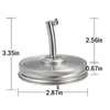 70mm Mason Jar Deksel Roestvrijstalen Lekpreventie Saus Fles Cap Picknick Barbecue Oil Can Cover Kitchen Tool RRF12769