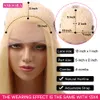 Middle Part Body Wave 13*1 Lace Front Wigs 28 Inch Brazilian Remy Human Hair 613 Blonde Deep Part Wig Pre Plucked with Baby Hair