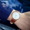 Sinobi New Design Netting Printed Men Watches 316l Steel Leather Waterproof Watch Male Imported Quartz Watch Clock Gifts Q0524