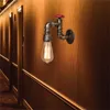 Industriewasserrohrleitungswand Leuchte Steampunk Vintage E27 Edison Wandlampe Eisen Metallleuchte für Corridor Cafe Bar Home