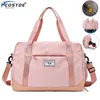 Islak Kuru Çuval Spor Gymnasium Ayakkabı Çanta Kadın Proof D'Su Seyahat Çantası Omuz Crossbody Tote Spor Çantası Gymtas Y0721