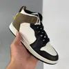 مرحلة ما قبل المدرسة عالي OG Shadow Kids Basketball Shoes Dark Mocha Mocha Pine Green Pink Quartz Silver Toe Neborn Baby Infant Thoudler Teddler Sneader Small Big Boys Girls Sneakers