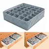 30 grilles sous-vêtements chaussettes tiroir de rangement placard bambou charbon organisateur boîte DSS899 210309