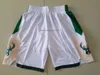 Men's Milwaukee Shorts green black white Beige All Stitched S,M,L,XL,XXL