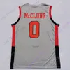 2021 nowe koszulki NCAA Texas Tech 0 koszulka do koszykówki Mac McClung College czerwony rozmiar młodzieżowy dorosły wszystkie szyte hafty