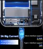 3A USB Type C-kablar Snabb laddningstråd 1M Micro V8-kabel för Samsung Xiaomi Huawei Mobiltelefon USB-C MICROUSB-laddningsdatalinje