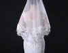 Veaux de mariée blanc / ivoire en dentelle applique bord une couche 1,5 m de long accessoires de mariage