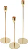 gold plated candlestick holders
