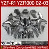 Yamaha YZF-R1 YZF-1000 YZF R 1 1000 CC 00-03 무광택 검은 차체 90NO.21 YZF R1 1000CC YZFR1 02 03 00 01 YZF1000 2002 2003 2000 2001 OEM 페어링 키트