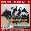 Body Kit For HONDA RVF400R VFR400 R NC30 V4 VFR400R 89-93 79No.0 RVF VFR 400 RVF400 R 400RR 89 90 91 92 93 VFR400RR VFR 400R 1989 1990 1991 1992 1993 Fairing Repsol Orange