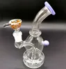 latest arrival 5.5" Glass Bong Hookahs Water Pipes Colorful Bongs Heady Mini Pipe Dab Rigs Bubbler Beaker recycle oil rig