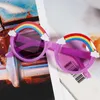 Óculos de sol de crianças Anti Ultravioleta Arco-íris Adorável Óculos Doces Cores Crianças Verão Vidros de Sol ao ar livre para meninas meninos decoração suprimentos G694XXW