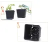 Kvadratisk plastplastblomma pottplanter 3 Storlek för inomhus skrivbord säng eller golv och utomhus gård, gräsmatta eller trädgård plantering ccf5444