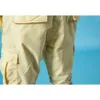 Été Cargo Shorts Hommes 100% Couleur Slim Fit Mâle Lavage Vintage Court Mode Haute Qualité Hip Hop Vêtements 190183 210716