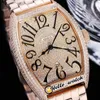 TWF V2 Casablanca 8880 Paved Daimonds Dial A21J Automatic Mens Watch 18K Rose Gold Stainless Steel Bracelet Super Edition Bling Jewelry Watches Hello_Watch F04b2