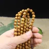 Gold teak 8mm 6mm 108 beads bracelets and strands men's and women's jewelry manufacturers' wholesale run