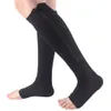 Calze a compressione medica Calzini da ciclismo lunghi a pressione sportiva Cerniera Supporto per gambe professionale Calzini spessi da donna9563445