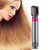 Air Styler 5 In1 Electric Blow Dryer Comb Curling Wand Löstagbar borstpaket Negativ Jon Hår Curler Rättare Ecelp6688104