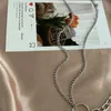 Hängsmycke halsband Silver Color Choker Halsband för kvinnor 1 lager Söt Hjärtkedja Hängsmycken Velvet Chokers Fashion Smycken
