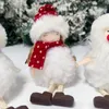 Décorations de Noël Santa Claus Snowman Doll Peluche Angel Girl Pendentif Ornements d'arbre de Noël LLA10286