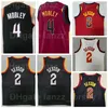 Men Basketball Evan Mobley Jersey 4 Collin Sexton 2 Short Pant Team Color Red White Black Embroidery And Sewn On Breathable For Sport Fans Breathable Top Quality