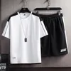 Agasalhos masculinos Agasalhos de verão Roupas esportivas Conjunto de duas peças Camiseta Shorts Marca Roupas de corrida Agasalho masculino Ternos esportivos Homme