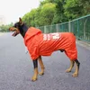 Moda Médio Cão Grande Raincoatrain Roupas Pet Roupa Cachorrinho Doberman Labrador impermeável Husky Alaska Jacket