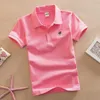 Couleur de couleur COLTON Polo doux respirant Soft 115y Kids Plain Teens Summer Dreesses Grad School Boys Vêtements 2105292131263