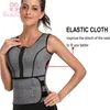 Women's Shapers GUUDIA Sweat Vest Body Shaper Shirts With Zipper Control Waist Slimming Shapewear Weight Loss Trainer BuLifter