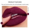 Fit Colors Matt 5 Color Lipstick Set Velvet nonstick läppar Gloss långvarig vattentät sexig röd läpp stick2297745