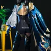 ROLECOS Genshin Impact Eula Cosplay Costume Game Genshin Impact Cosplay Eula Costume Halloween Sexy Women Outfit Jumpsuit Y0903