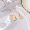 Stud 4PCSSet Punk Padlock Keys Earrings for Women Girls Cool Geometric Lock Shape Earings Gold Ear Studs Ställer in smycken Bijoux8277781