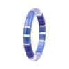 Guanlong New Fashion Gradient Striped Resin Acrylic Craft Bangle Armband för kvinnor och tjejer Gåvor Handgjorda Bröllop Smycken Q0719