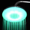 Aço inoxidável 8quot polegadas RGB LED Light Rain Shower Head BathroomY103 2103091376722